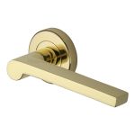 Heritage Brass - Metro Mid Century Door Handle on Round Rose