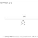 Pewter 2m Curtain Pole