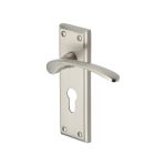 Heritage Brass - Hilton Door Handle on Plate