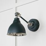 Smooth Nickel Brindley Wall Light in Dingle