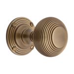 Heritage Brass - Reeded Mortice Door Knob on Rose