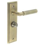 Burlington Piccadilly Knurled Door Handles On Back Plate with Turn & Release