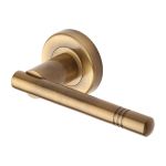 Heritage Brass - Alicia Door Handle on Round Rose