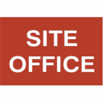 Site office' Sign - PVC - 600 x 400mm