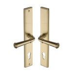 Heritage Brass - Colonial LH Door Handle on Plate