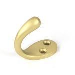 Satin Brass Celtic Single Robe Hook