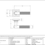 Anvil Brompton Lever on Rose Set (Square)