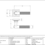 Anvil Brompton Lever on Rose Set (Square) - Unsprung