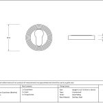 Anvil Round Escutcheon (Beehive)