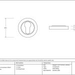 Anvil Round Escutcheon (Plain)