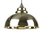 Smooth Brass Harborne Pendant