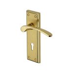 Heritage Brass - Hilton Door Handle on Plate