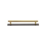 Heritage Brass - Step Cabinet Pull Handle with Plate