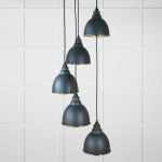 Smooth Brass Brindley Cluster Pendant in Dingle