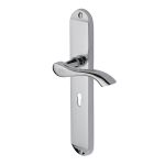 Heritage Brass - Algarve Long Door Handle on Plate