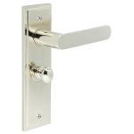Burlington Kensington Door Handles On Back Plate with Turn & Release