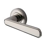 Heritage Brass - Century Door Handle on Round Rose