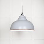 White Gloss Harborne Pendant in Birch