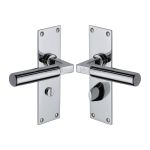 Heritage Brass - Bauhaus Door Handle on Plate