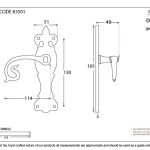 Natural Textured Curly Lever Latch Set