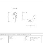 Anvil Celtic Single Robe Hook