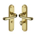 Heritage Brass - Luna Door Handle on Plate
