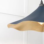 Smooth Brass Flora Pendant in Dusk