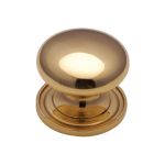 Heritage Brass - Victorian Round Cabinet Knob with Base
