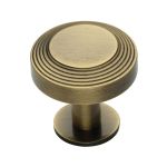 Heritage Brass - Ridge Cabinet Knob with Rose