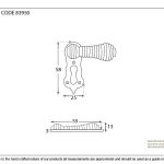 Anvil Beehive Escutcheon