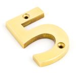 From The Anvil Polished Brass Numeral