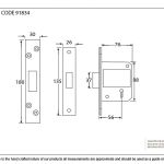 BS 5 Lever Deadlock KA