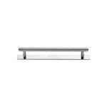 Heritage Brass - Knurled Cabinet Pull Handle with Plate