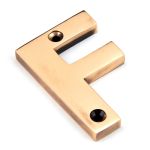 From The Anvil Polished Bronze Letter