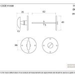 From The Anvil Round Bathroom Thumbturn