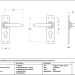 Black Smooth Lever Euro Lock Set