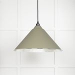Hammered Nickel Hockley Pendant in Tump