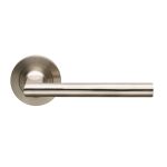 Stainless Steel Soho Designer Lever on Threaded Rose