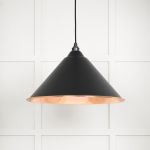 Smooth Copper Hockley Pendant in Elan Black