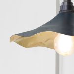 Smooth Brass Flora Wall Light in Dusk