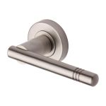 Heritage Brass - Alicia Door Handle on Round Rose