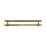 Heritage Brass - Step Cabinet Pull Handle with Plate