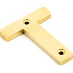 From the Anvil Polished Brass Letter