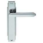 Art Deco Lever on Backplate