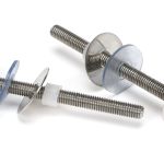 Polished SS (304) 100mm Bolt Fixings for T Bar (2)