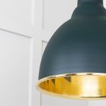 Smooth Brass Brindley Cluster Pendant in Dingle