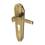 Heritage Brass - Waldorf Door Handle on Plate