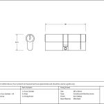 Anvil 5pin Euro Double Cylinder KA
