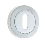 Jedo Dual Standard Keyway Escutcheons on 50mm Round Rose