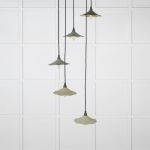 Smooth Brass Flora Cluster Pendant in Tump